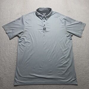 Bogey Bros Golf Polo Shirt Green XXL Polyester Spandex All Over Print Mens